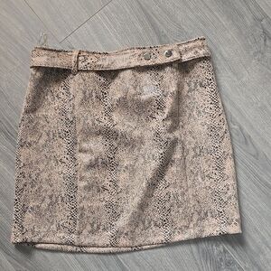 Stylish Snake Print Skirt